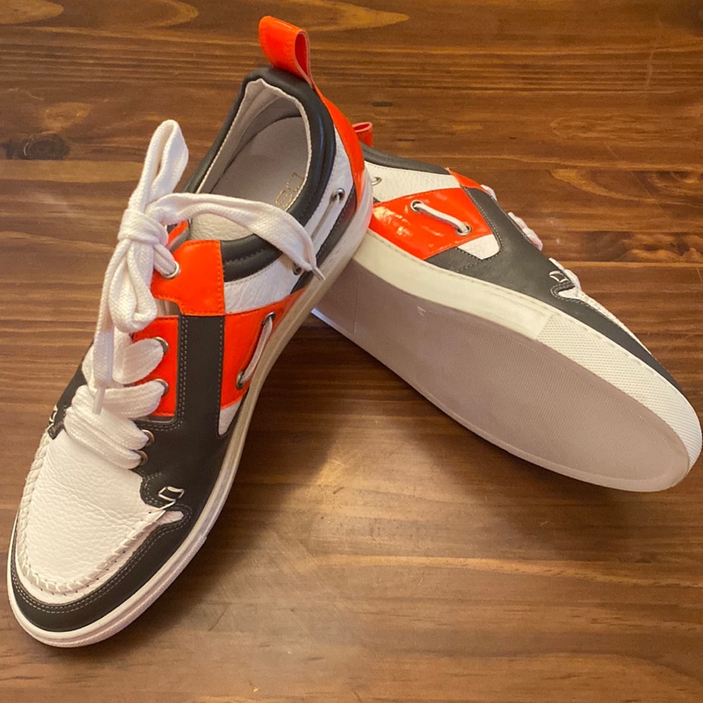 DSquared2 White / Orange / Grey Men’s Shoes